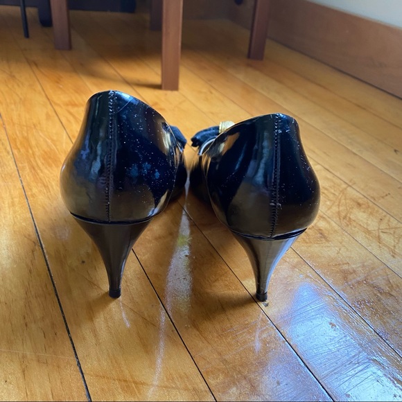 Vintage Karen Scott Pumps Patent with Bow US 8 - Picture 3 of 6